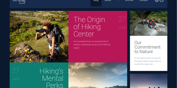 Hiking Center Photo